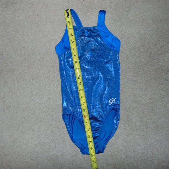 GK Blue Silver Splatter Leotard NoTag - Picture 5 of 6